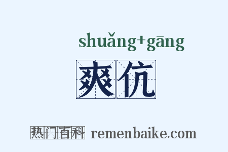 爽伉是什么意思的图片